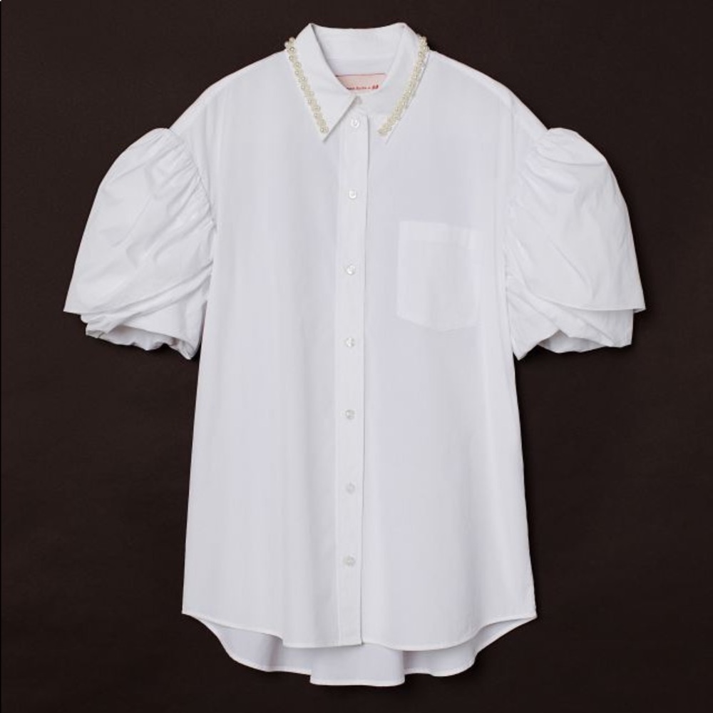 Simone Rocha x H&M. Oversized, straight-cut shirt